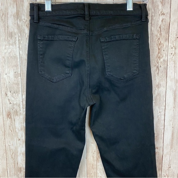 J Brand Women’s Ruby High Rise Crop Frayed Hem Denim Jean Black Size 27 - Picture 8 of 16